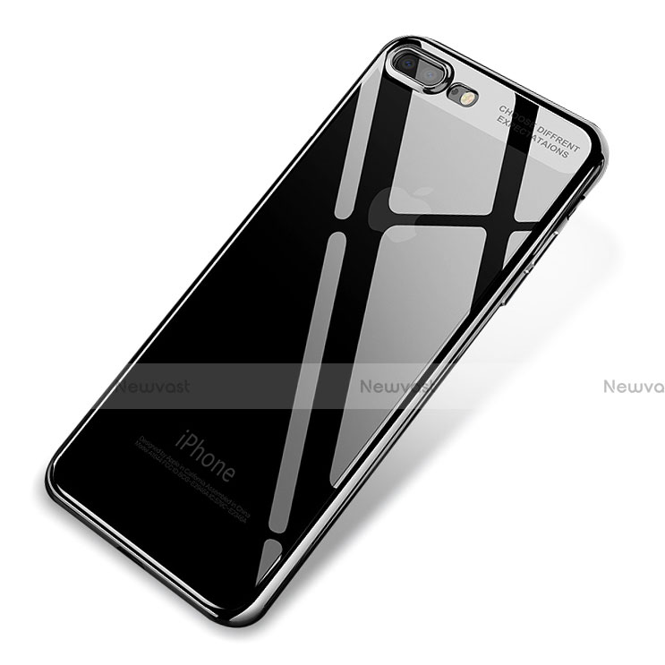 Ultra-thin Transparent TPU Soft Case Q03 for Apple iPhone 7 Plus Black