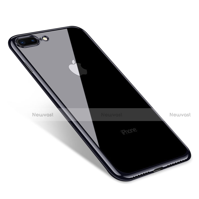 Ultra-thin Transparent TPU Soft Case Q06 for Apple iPhone 7 Plus Black