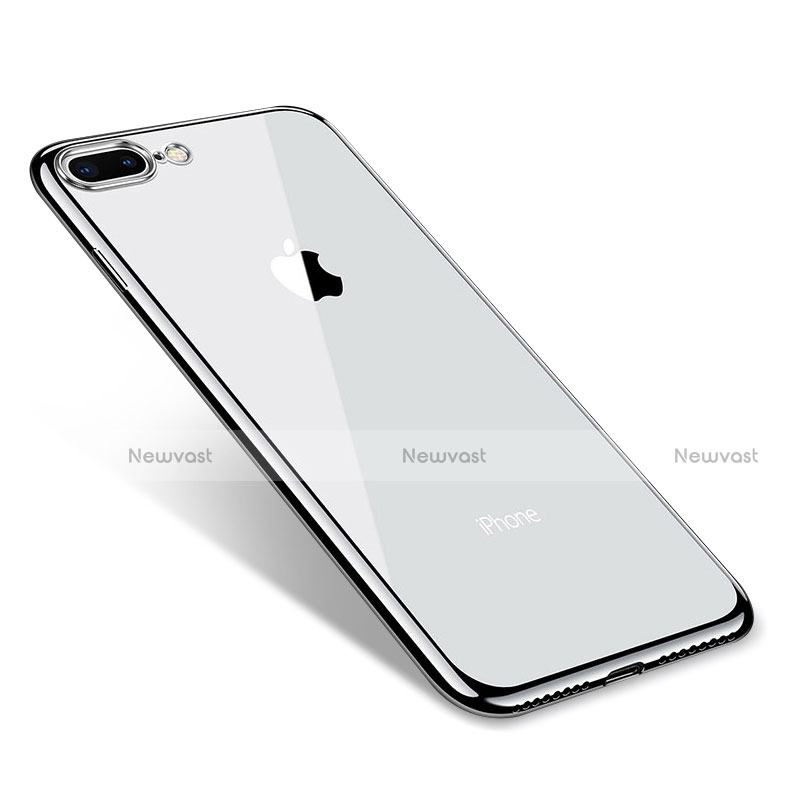 Ultra-thin Transparent TPU Soft Case Q06 for Apple iPhone 7 Plus Silver