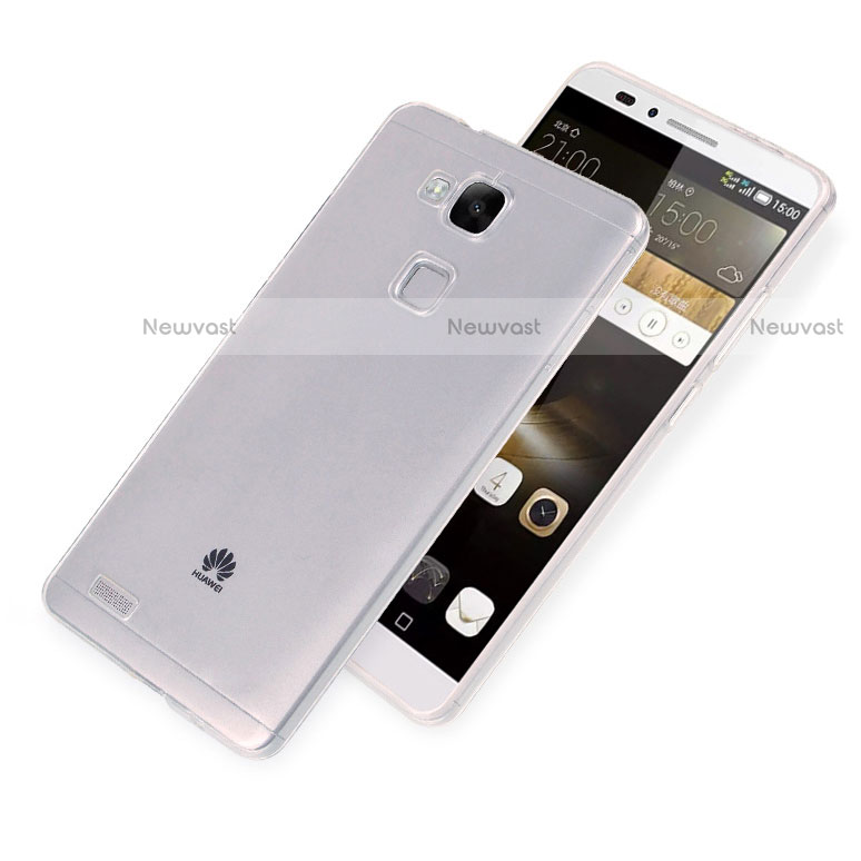 Ultra-thin Transparent TPU Soft Case R01 for Huawei Mate 7 Clear