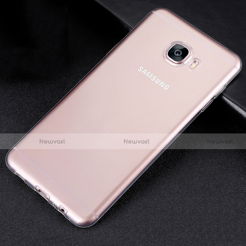 Ultra-thin Transparent TPU Soft Case R01 for Samsung Galaxy C7 SM-C7000 Clear