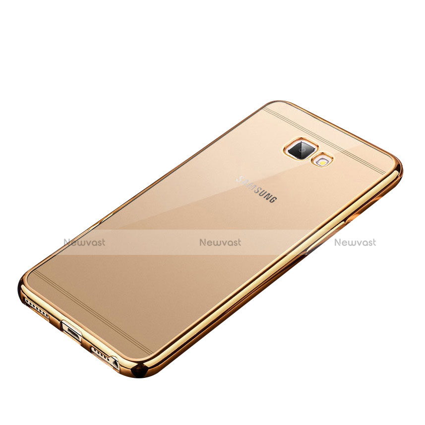 Ultra-thin Transparent TPU Soft Case R01 for Samsung Galaxy J7 Prime Gold