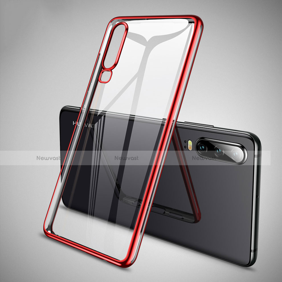 Ultra-thin Transparent TPU Soft Case S01 for Huawei P30 Red