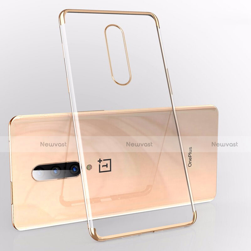 Ultra-thin Transparent TPU Soft Case S01 for OnePlus 7 Gold