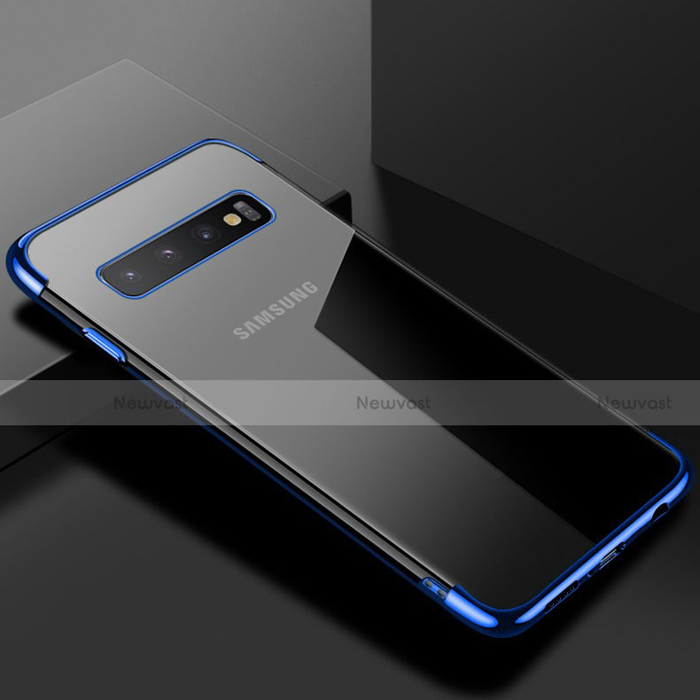 Ultra-thin Transparent TPU Soft Case S03 for Samsung Galaxy S10 5G Blue