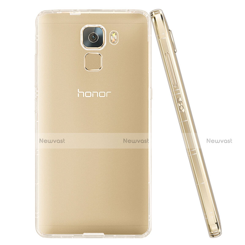 Ultra-thin Transparent TPU Soft Case T02 for Huawei Honor 7 Dual SIM Clear