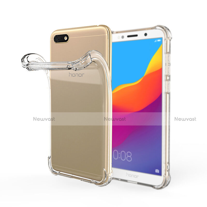 Ultra-thin Transparent TPU Soft Case T02 for Huawei Honor 7S Clear