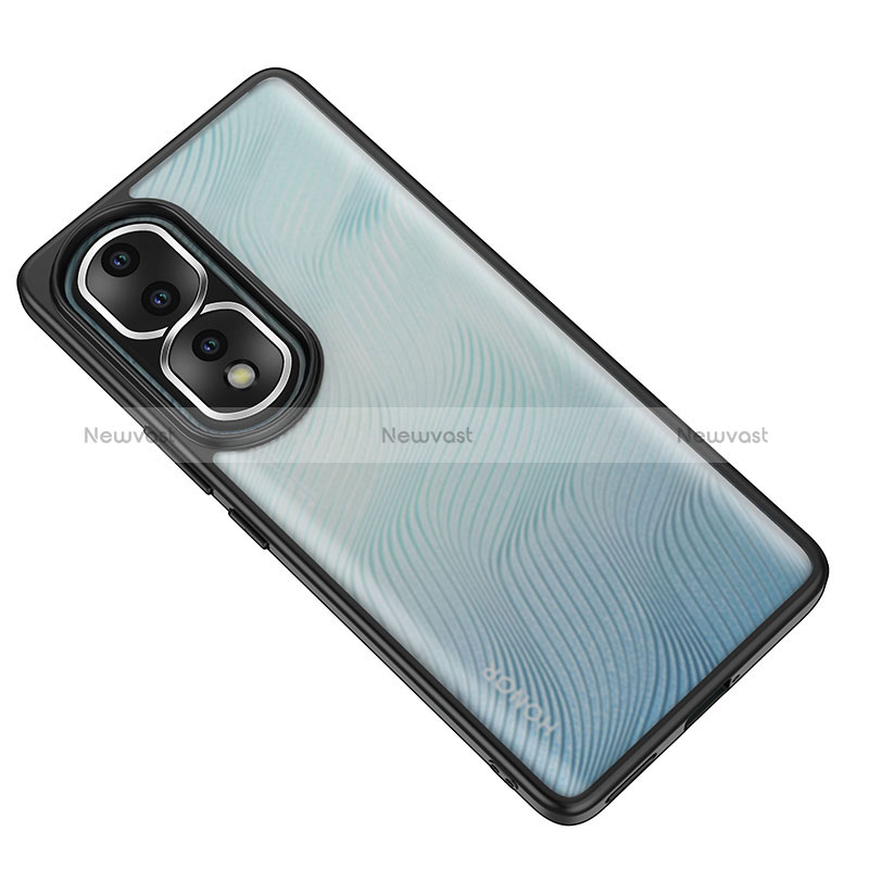 Ultra-thin Transparent TPU Soft Case T02 for Huawei Honor 80 Pro Flat 5G Black