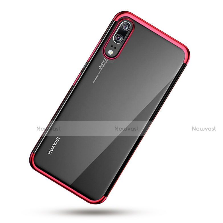 Ultra-thin Transparent TPU Soft Case T02 for Huawei P20 Red