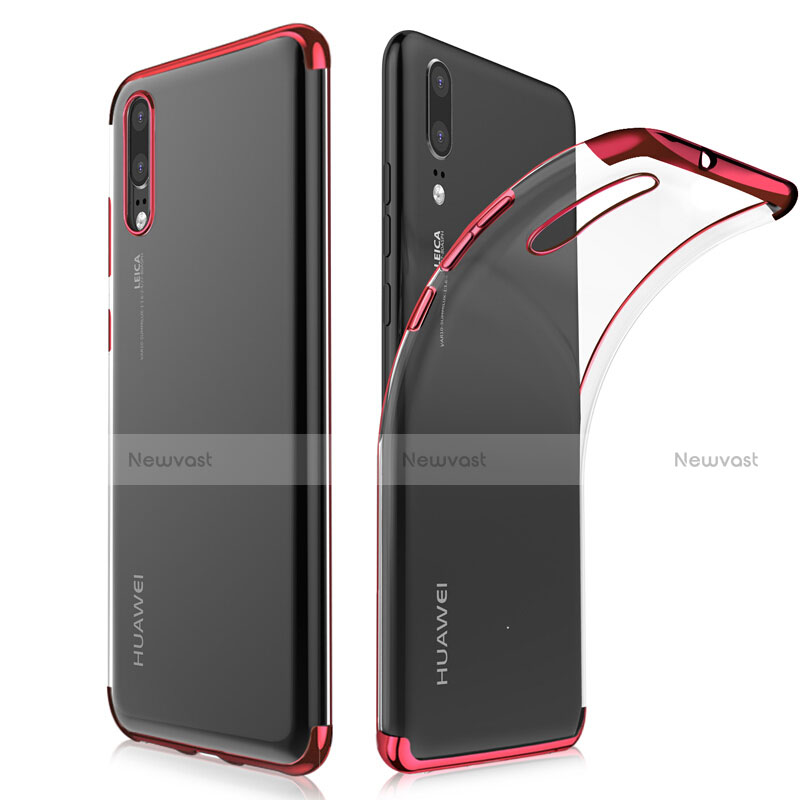 Ultra-thin Transparent TPU Soft Case T02 for Huawei P20 Red