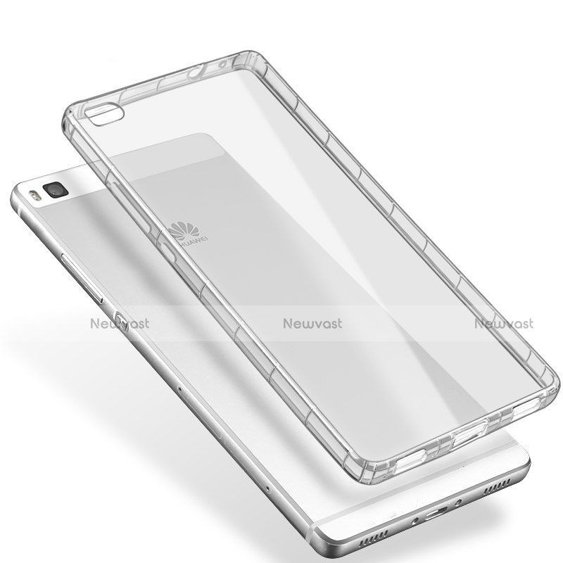 Ultra-thin Transparent TPU Soft Case T02 for Huawei P8 Clear