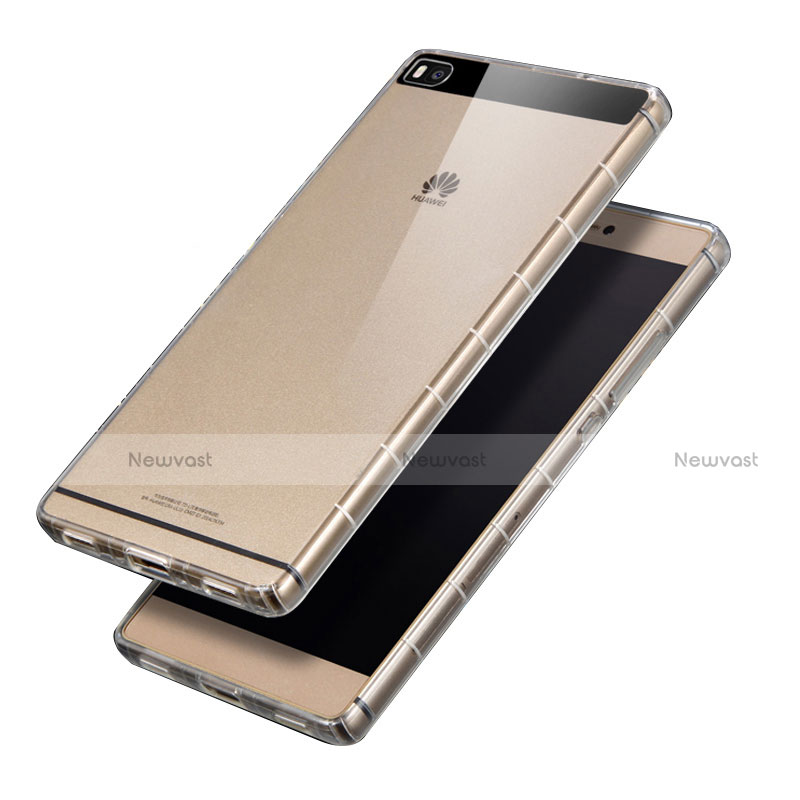 Ultra-thin Transparent TPU Soft Case T02 for Huawei P8 Clear