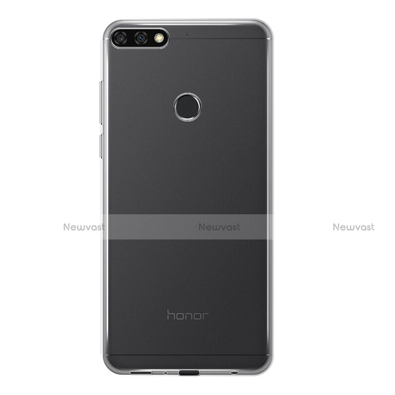 Ultra-thin Transparent TPU Soft Case T02 for Huawei Y7 (2018) Clear