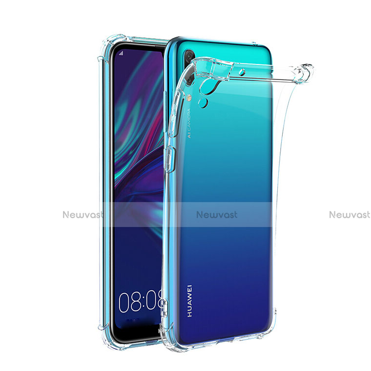 Ultra-thin Transparent TPU Soft Case T02 for Huawei Y7 (2019) Clear