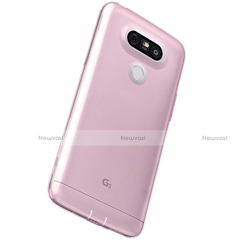 Ultra-thin Transparent TPU Soft Case T02 for LG G5 Pink