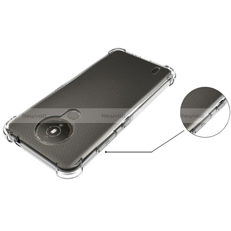 Ultra-thin Transparent TPU Soft Case T02 for Nokia 1.4 Clear