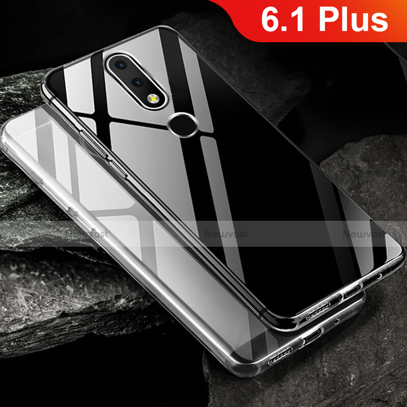 Ultra-thin Transparent TPU Soft Case T02 for Nokia 6.1 Plus Clear