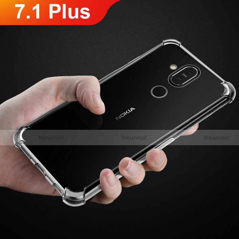 Ultra-thin Transparent TPU Soft Case T02 for Nokia 7.1 Plus Clear