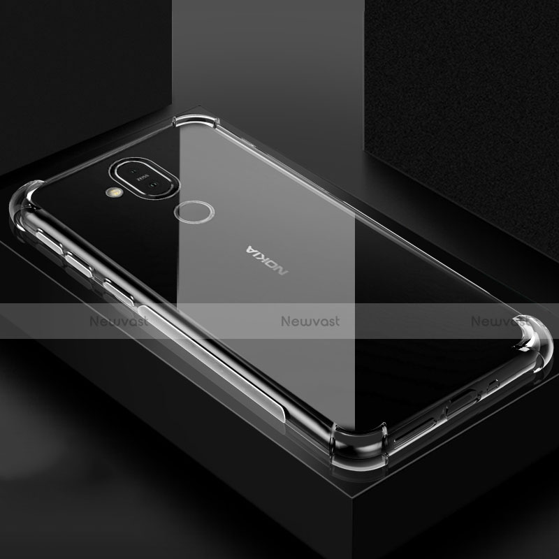 Ultra-thin Transparent TPU Soft Case T02 for Nokia 7.1 Plus Clear