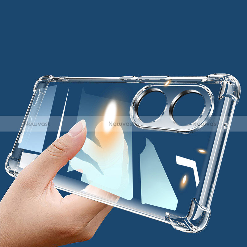 Ultra-thin Transparent TPU Soft Case T02 for Oppo A1x 5G Clear