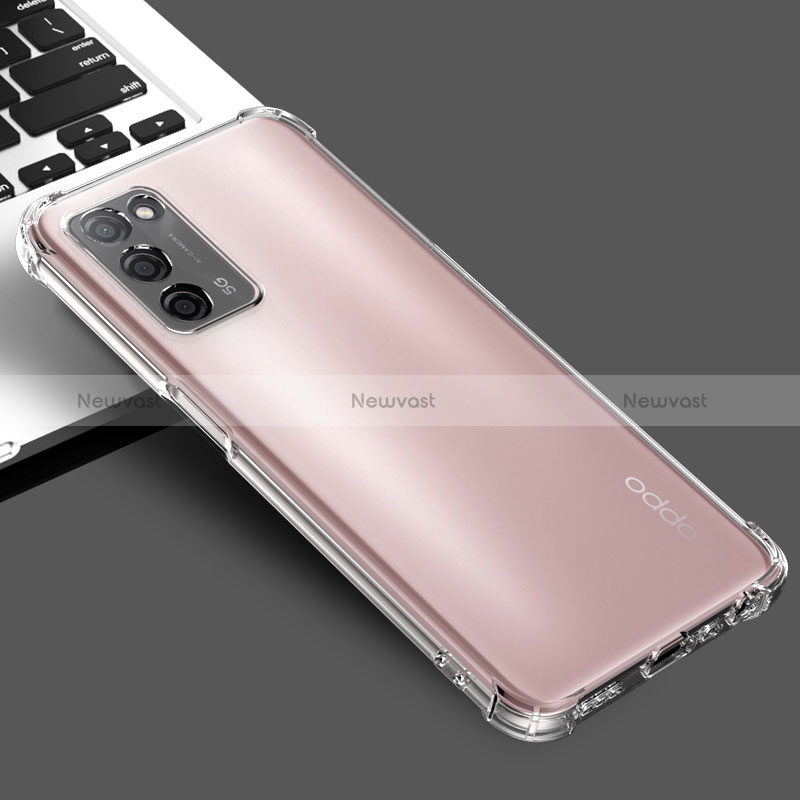 Ultra-thin Transparent TPU Soft Case T02 for Oppo A53s 5G Clear