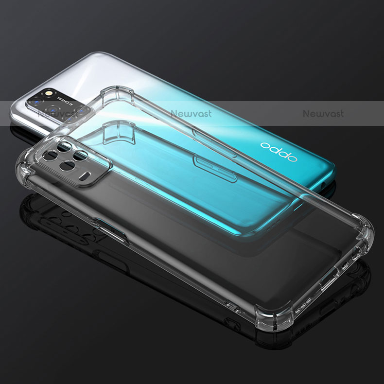 Ultra-thin Transparent TPU Soft Case T02 for Oppo A54 4G Clear