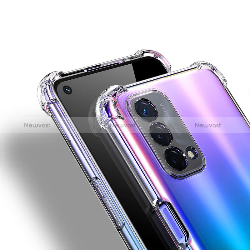 Ultra-thin Transparent TPU Soft Case T02 for Oppo A74 5G Clear