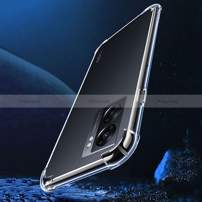 Ultra-thin Transparent TPU Soft Case T02 for Oppo A77 5G Clear