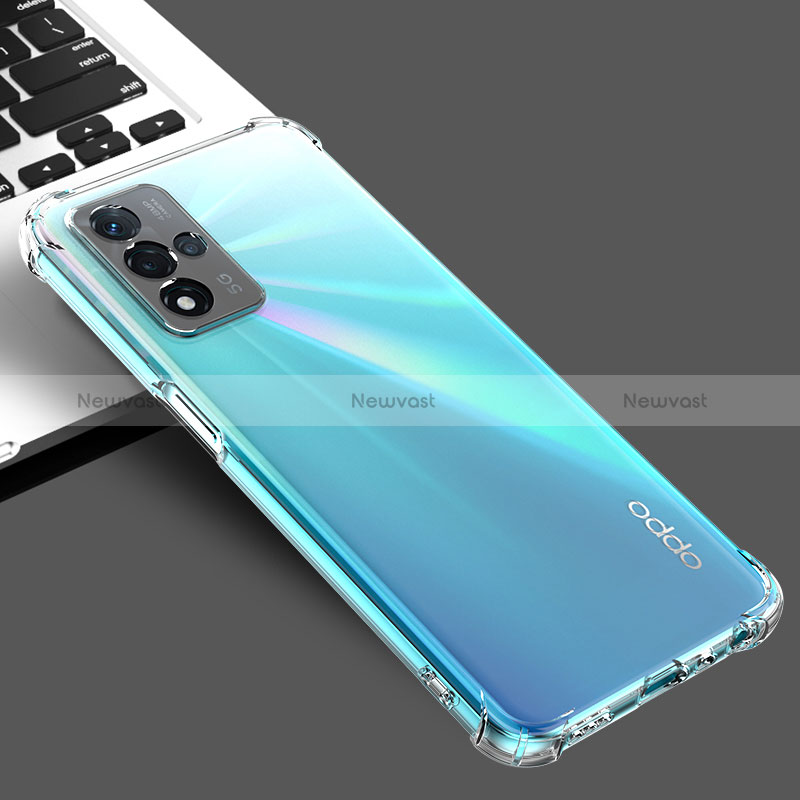 Ultra-thin Transparent TPU Soft Case T02 for Oppo A93s 5G Clear
