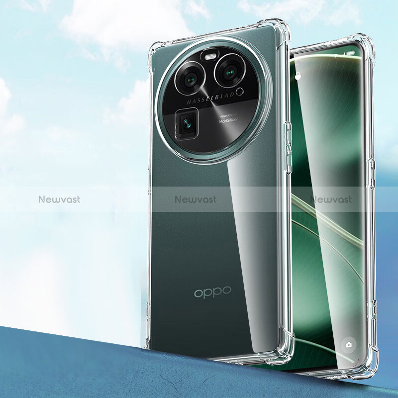 Ultra-thin Transparent TPU Soft Case T02 for Oppo Find X6 5G Clear