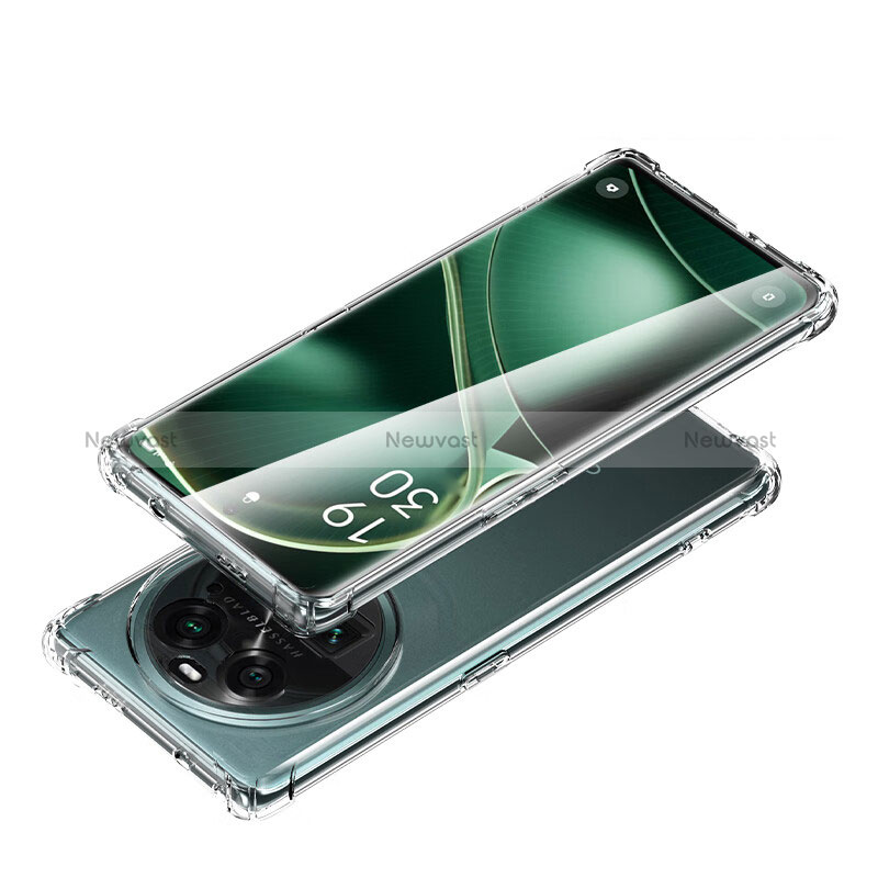 Ultra-thin Transparent TPU Soft Case T02 for Oppo Find X6 5G Clear