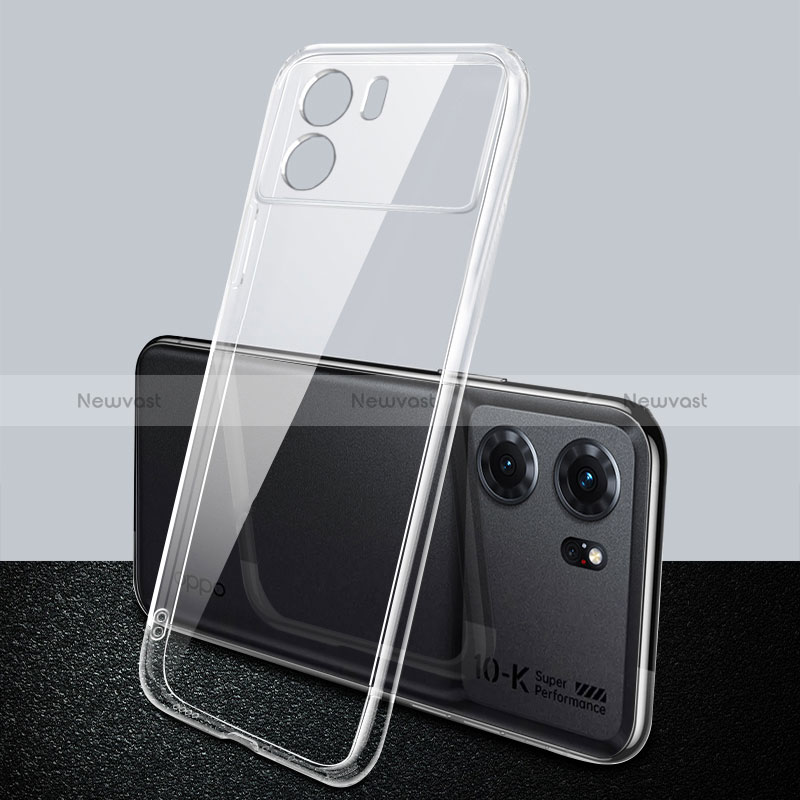 Ultra-thin Transparent TPU Soft Case T02 for Oppo K10 5G Clear