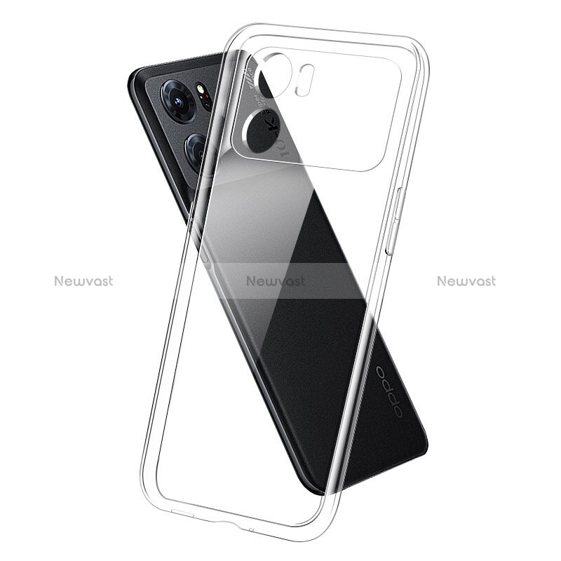 Ultra-thin Transparent TPU Soft Case T02 for Oppo K10 Pro 5G Clear