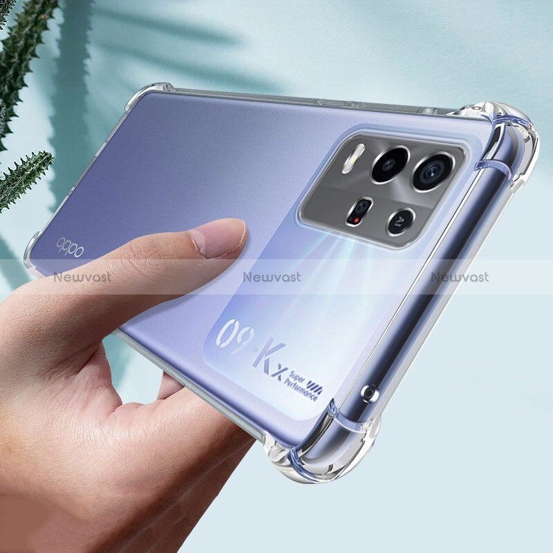 Ultra-thin Transparent TPU Soft Case T02 for Oppo K9X 5G Clear