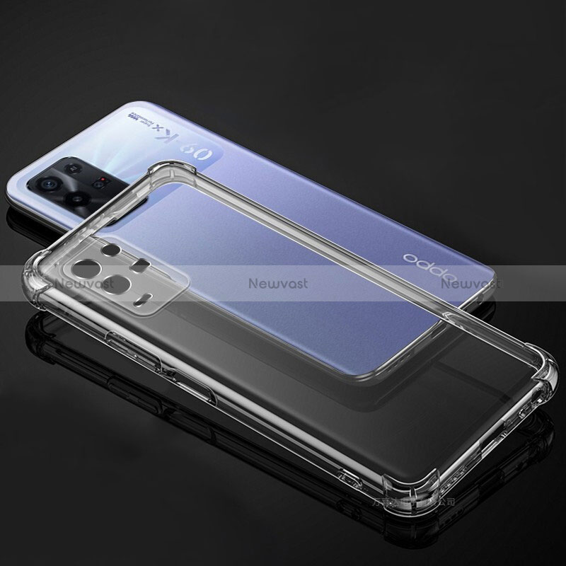 Ultra-thin Transparent TPU Soft Case T02 for Oppo K9X 5G Clear