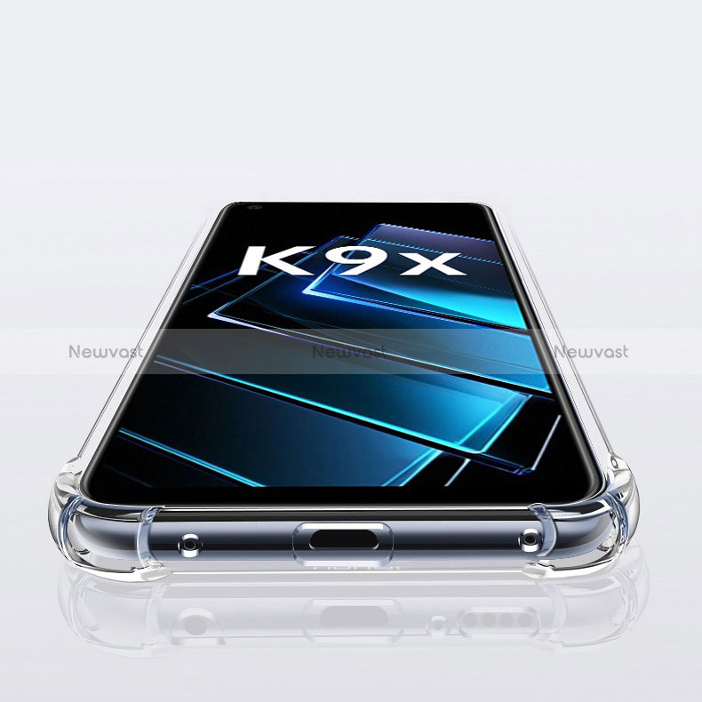 Ultra-thin Transparent TPU Soft Case T02 for Oppo K9X 5G Clear