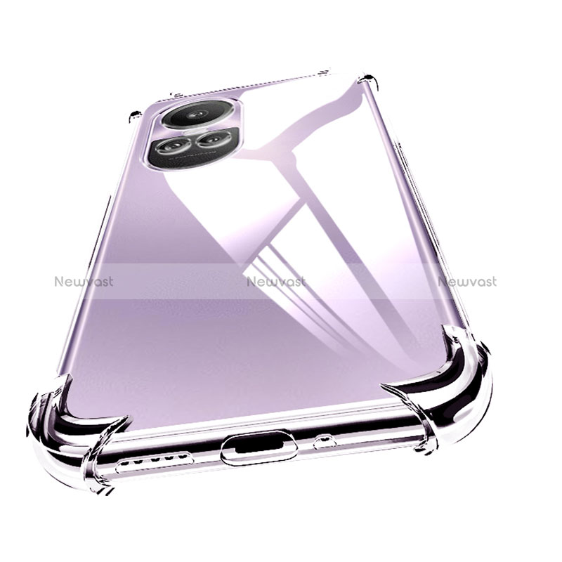 Ultra-thin Transparent TPU Soft Case T02 for Oppo Reno10 5G Clear