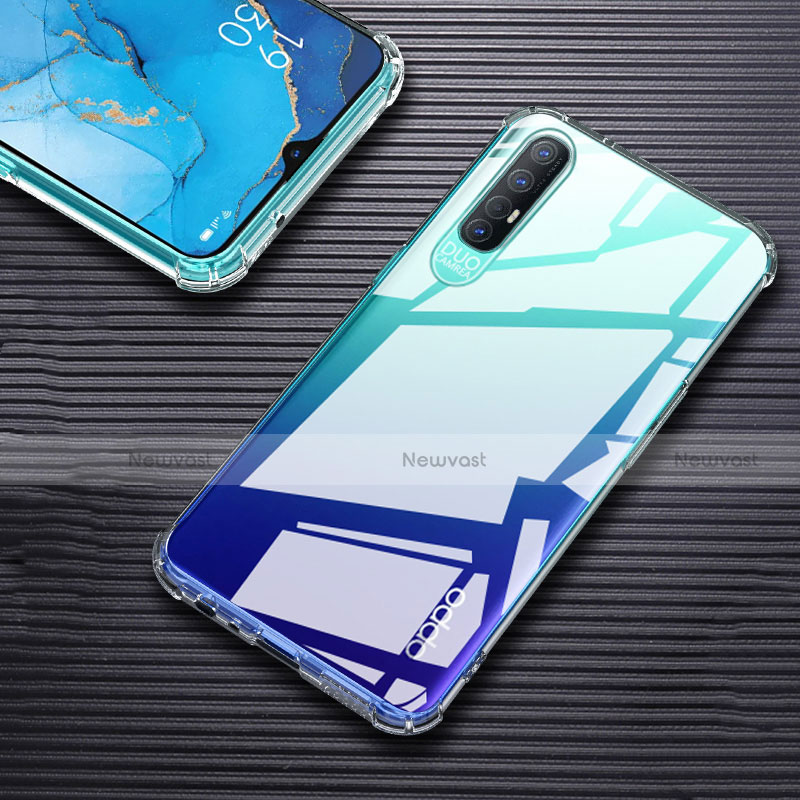 Ultra-thin Transparent TPU Soft Case T02 for Oppo Reno3 Pro Clear