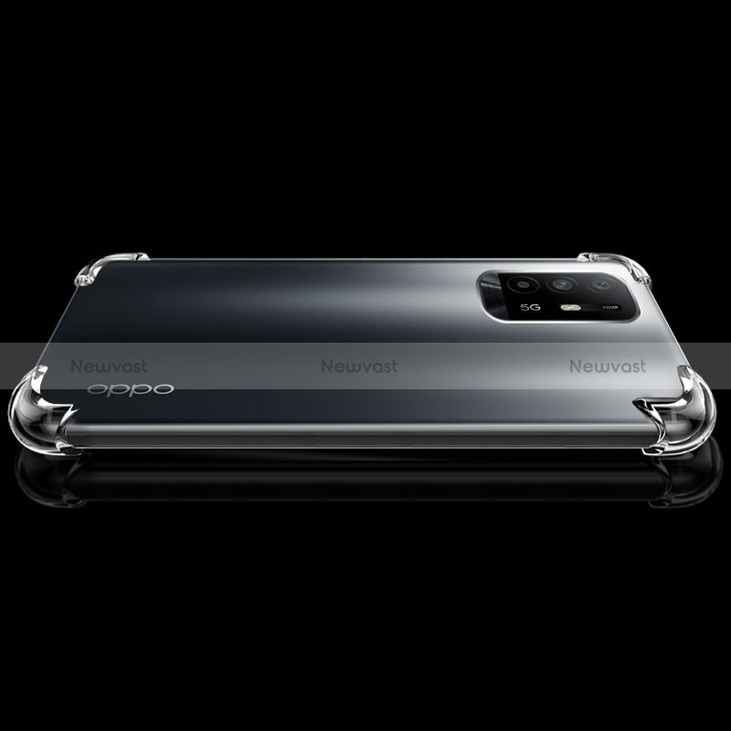 Ultra-thin Transparent TPU Soft Case T02 for Oppo Reno5 Z 5G Clear