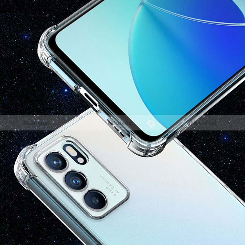 Ultra-thin Transparent TPU Soft Case T02 for Oppo Reno6 5G Clear