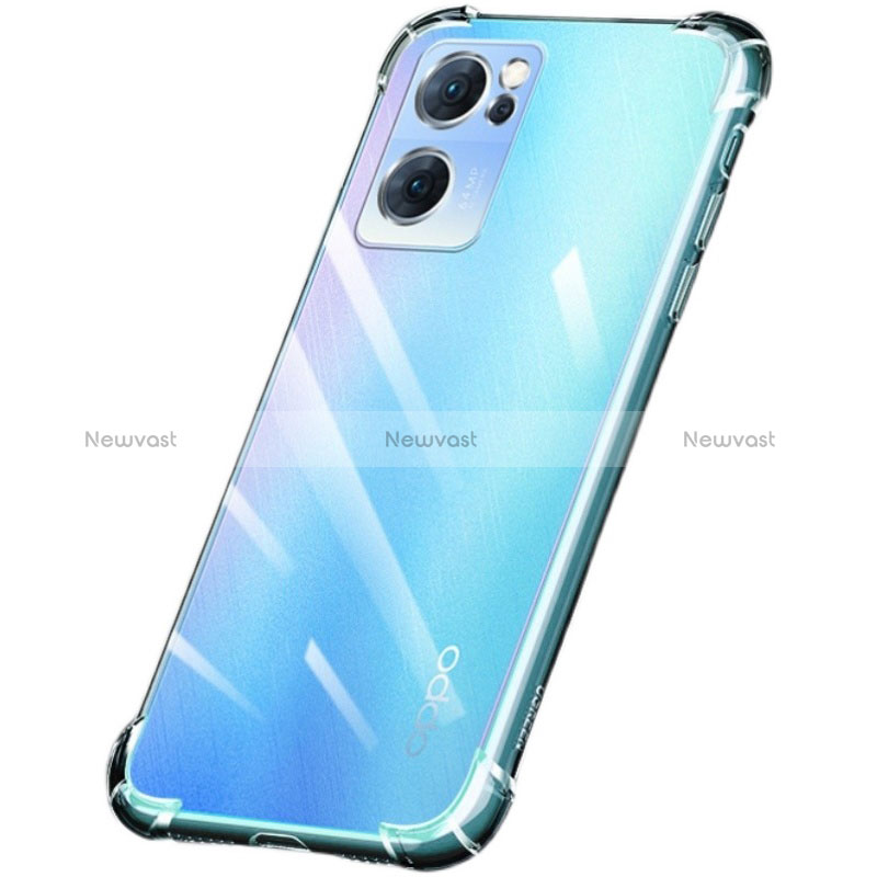 Ultra-thin Transparent TPU Soft Case T02 for Oppo Reno7 SE 5G Clear