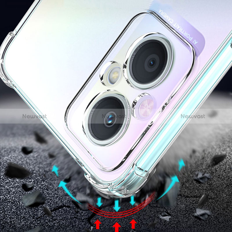 Ultra-thin Transparent TPU Soft Case T02 for Oppo Reno8 Z 5G Clear