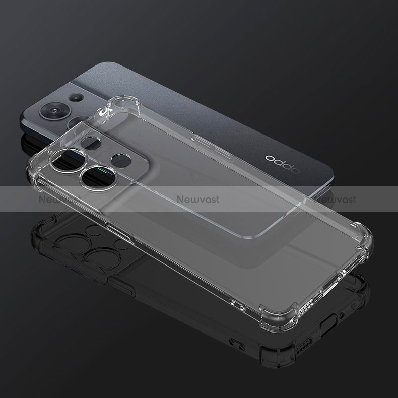 Ultra-thin Transparent TPU Soft Case T02 for Oppo Reno9 Pro+ Plus 5G Clear