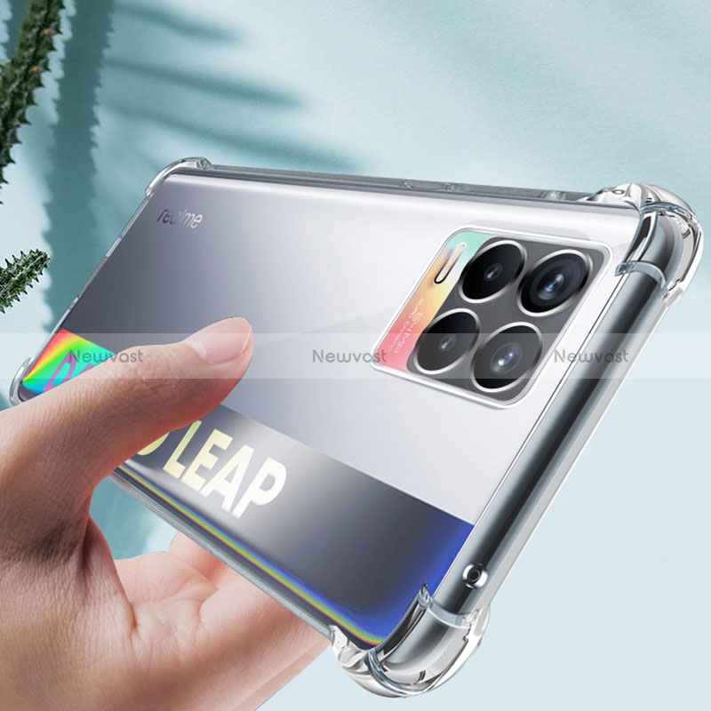 Ultra-thin Transparent TPU Soft Case T02 for Realme 8 4G Clear