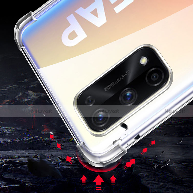 Ultra-thin Transparent TPU Soft Case T02 for Realme V15 5G Clear