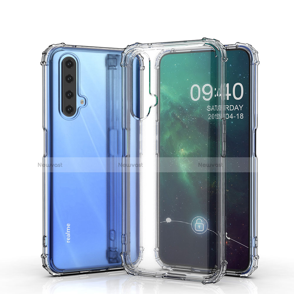 Ultra-thin Transparent TPU Soft Case T02 for Realme X50t 5G Clear