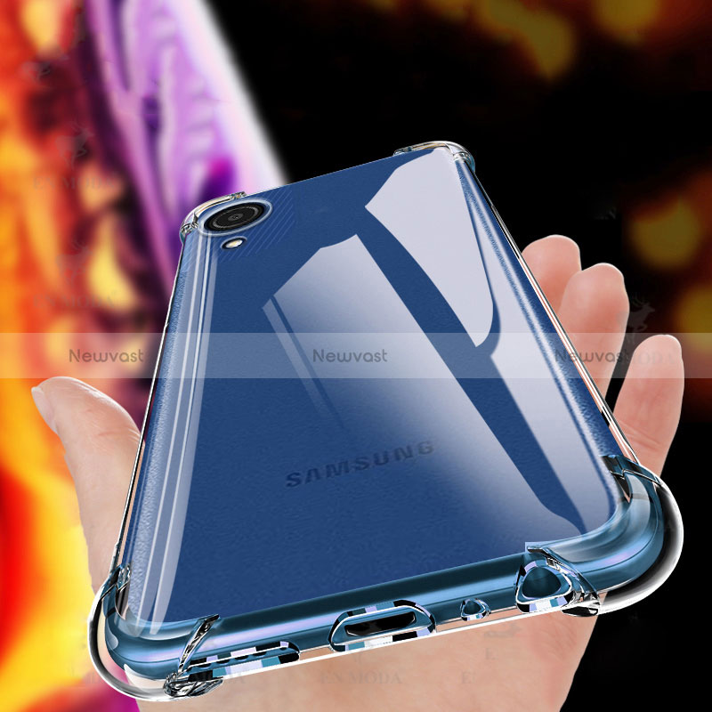 Ultra-thin Transparent TPU Soft Case T02 for Samsung Galaxy A03 Core Clear