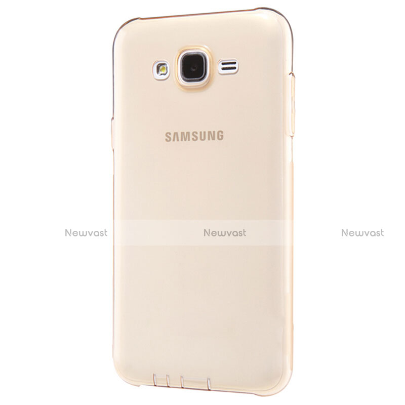 Ultra-thin Transparent TPU Soft Case T02 for Samsung Galaxy J5 SM-J500F Gold