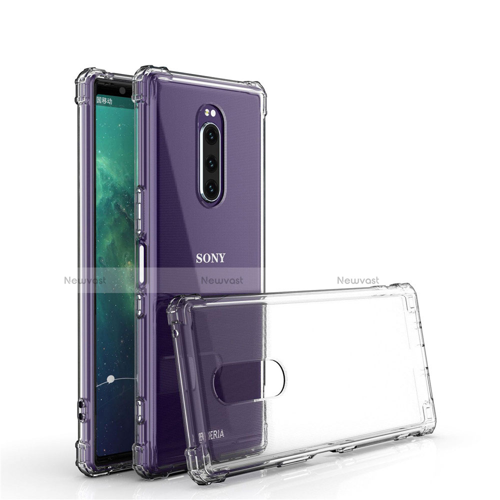 Ultra-thin Transparent TPU Soft Case T02 for Sony Xperia 1 Clear