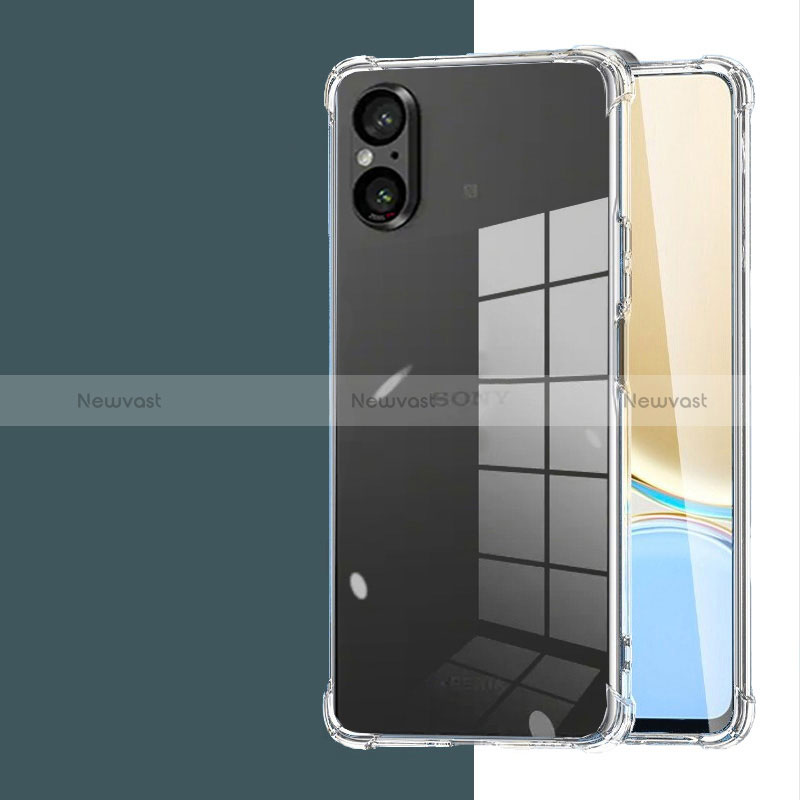 Ultra-thin Transparent TPU Soft Case T02 for Sony Xperia 5 V Clear